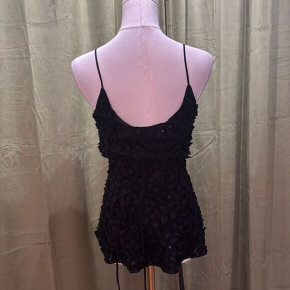 Diane Von Furstenberg Black silk Wrap Camisole, US4 - Picture 5 of 9